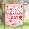 Big Dot of Happiness Happy Valentine's Day - Outdoor Home Decorations - Double-Sided Valentine Hearts Party Garden Flag - 12 x 15.25 Inches